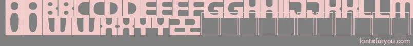 DsprogressSemibold Font – Pink Fonts on Gray Background