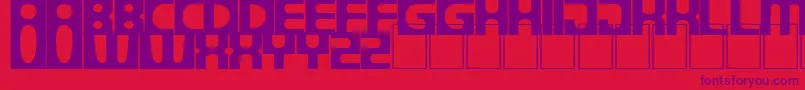 DsprogressSemibold Font – Purple Fonts on Red Background