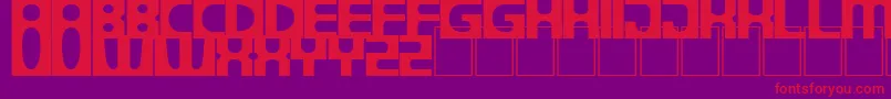 DsprogressSemibold Font – Red Fonts on Purple Background