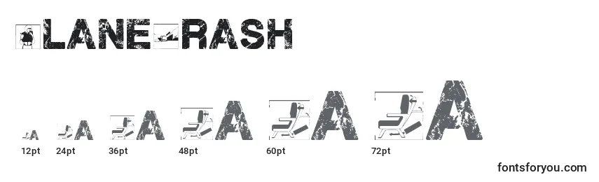 PlaneCrash Font Sizes