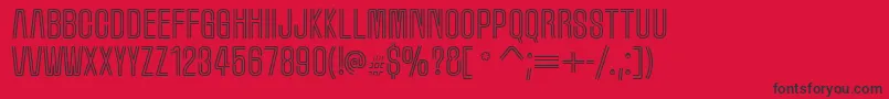 Marqueem Font – Black Fonts on Red Background