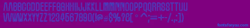 Шрифт Marqueem – синие шрифты на фиолетовом фоне