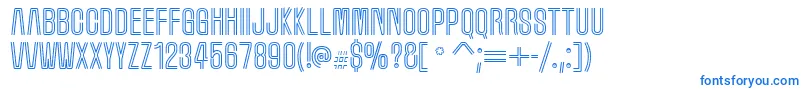 Шрифт Marqueem – синие шрифты на белом фоне