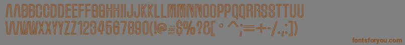 Marqueem Font – Brown Fonts on Gray Background