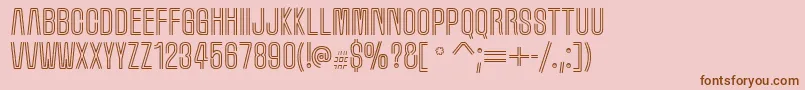 Marqueem Font – Brown Fonts on Pink Background