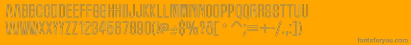 Marqueem Font – Gray Fonts on Orange Background