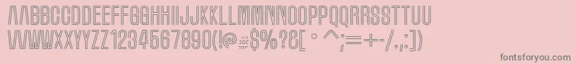 フォントMarqueem – ピンクの背景に灰色の文字