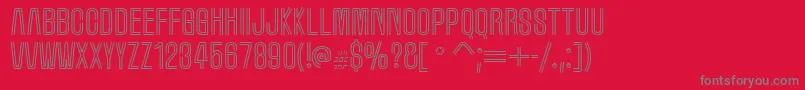 Marqueem Font – Gray Fonts on Red Background