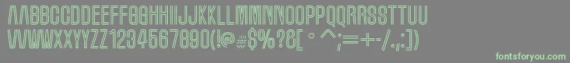 Шрифт Marqueem – зелёные шрифты на сером фоне