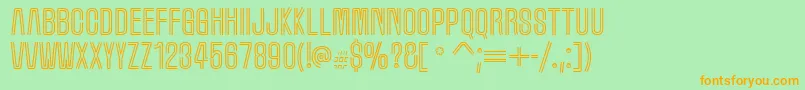 Marqueem Font – Orange Fonts on Green Background