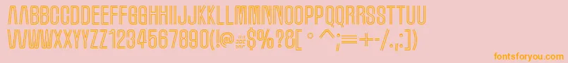 Marqueem Font – Orange Fonts on Pink Background
