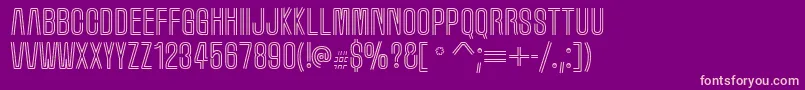 Marqueem-fontti – vaaleanpunaiset fontit violetilla taustalla