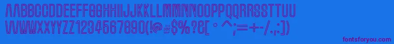 Marqueem Font – Purple Fonts on Blue Background