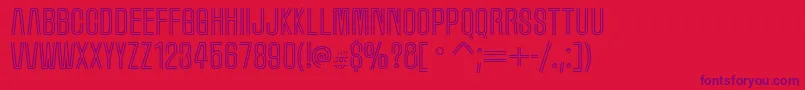 Marqueem Font – Purple Fonts on Red Background