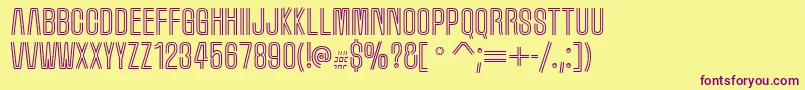 Marqueem Font – Purple Fonts on Yellow Background