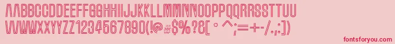 フォントMarqueem – ピンクの背景に赤い文字