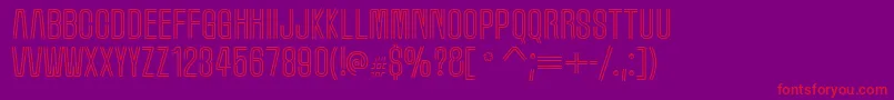 Marqueem Font – Red Fonts on Purple Background