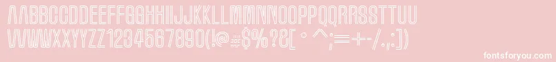 Marqueem Font – White Fonts on Pink Background