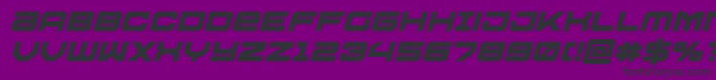 Ussdallasboldital-fontti – mustat fontit violetilla taustalla