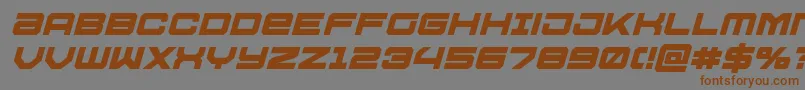 Ussdallasboldital Font – Brown Fonts on Gray Background