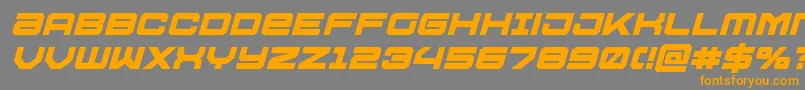 Ussdallasboldital-fontti – oranssit fontit harmaalla taustalla