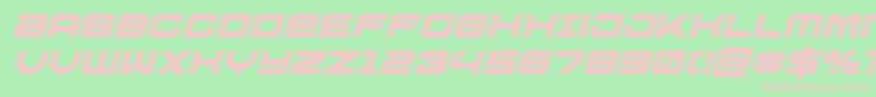 Ussdallasboldital Font – Pink Fonts on Green Background