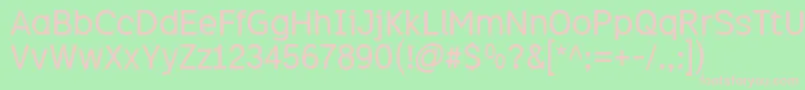 Excite Font – Pink Fonts on Green Background