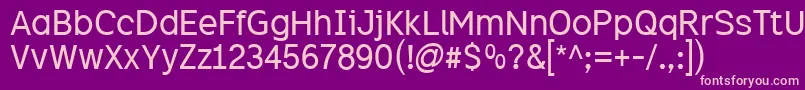 Excite Font – Pink Fonts on Purple Background