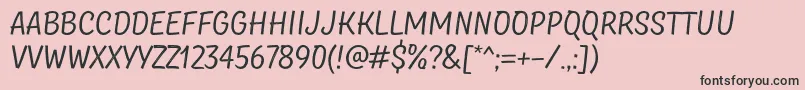 TtMastersDemoBirdsRegular Font – Black Fonts on Pink Background