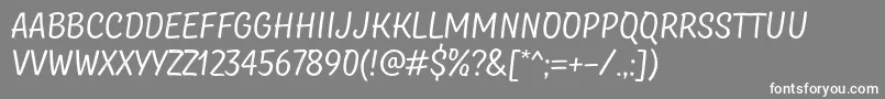 TtMastersDemoBirdsRegular Font – White Fonts on Gray Background