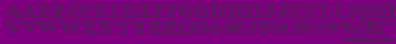 GalleriaHo Font – Black Fonts on Purple Background