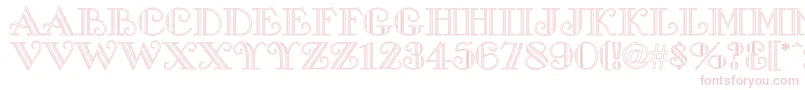 GalleriaHo Font – Pink Fonts on White Background