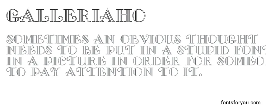 GalleriaHo Font