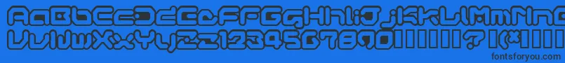 GameboyGamegirl Font – Black Fonts on Blue Background