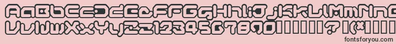 GameboyGamegirl Font – Black Fonts on Pink Background