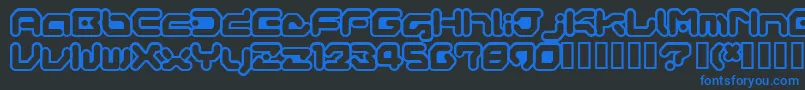 GameboyGamegirl Font – Blue Fonts on Black Background
