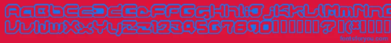 GameboyGamegirl Font – Blue Fonts on Red Background