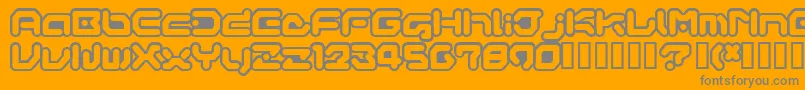 GameboyGamegirl Font – Gray Fonts on Orange Background