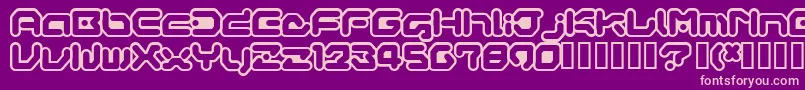 GameboyGamegirl Font – Pink Fonts on Purple Background