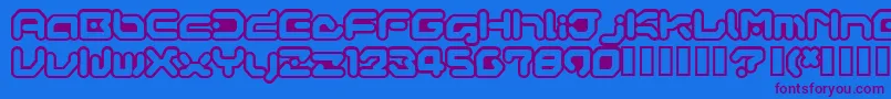 GameboyGamegirl Font – Purple Fonts on Blue Background