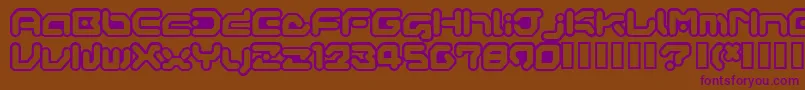 GameboyGamegirl Font – Purple Fonts on Brown Background