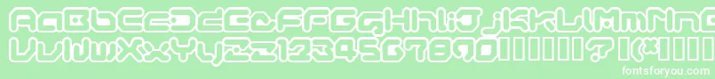 GameboyGamegirl Font – White Fonts on Green Background