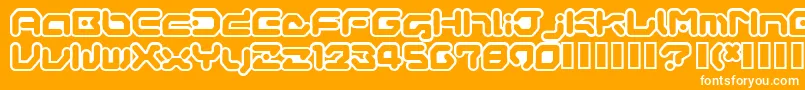 GameboyGamegirl Font – White Fonts on Orange Background