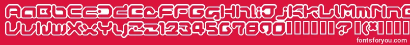 Шрифт GameboyGamegirl – белые шрифты на красном фоне