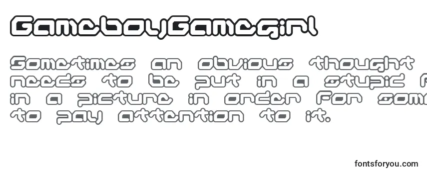 Schriftart GameboyGamegirl