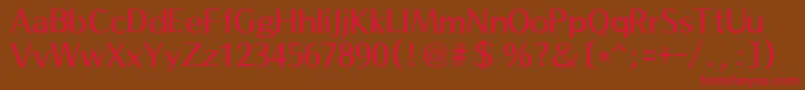Gaeul Font – Red Fonts on Brown Background