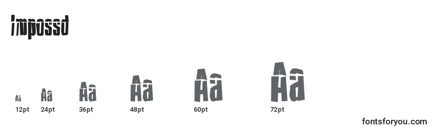 Impossd Font Sizes