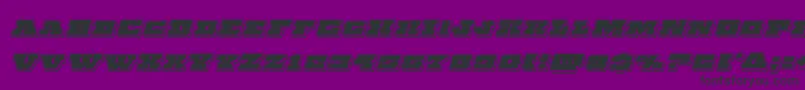 Chicagoexpresspunchital Font – Black Fonts on Purple Background