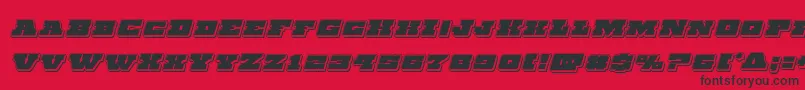 Chicagoexpresspunchital Font – Black Fonts on Red Background