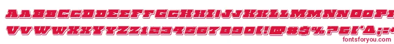 Chicagoexpresspunchital-Schriftart – Rote Schriften